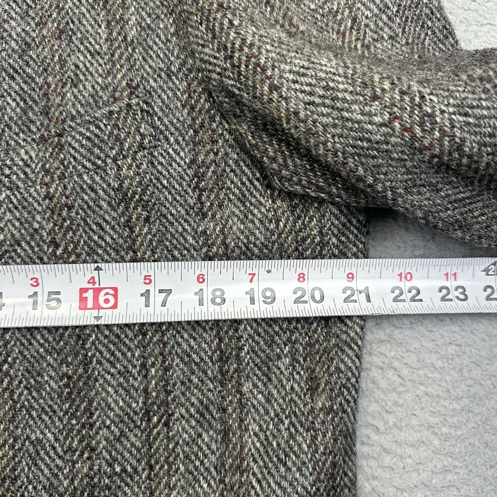Vintage Clipper Craft Harris Tweed Sport Coat Mens 42L Herringbone‎ Scotland